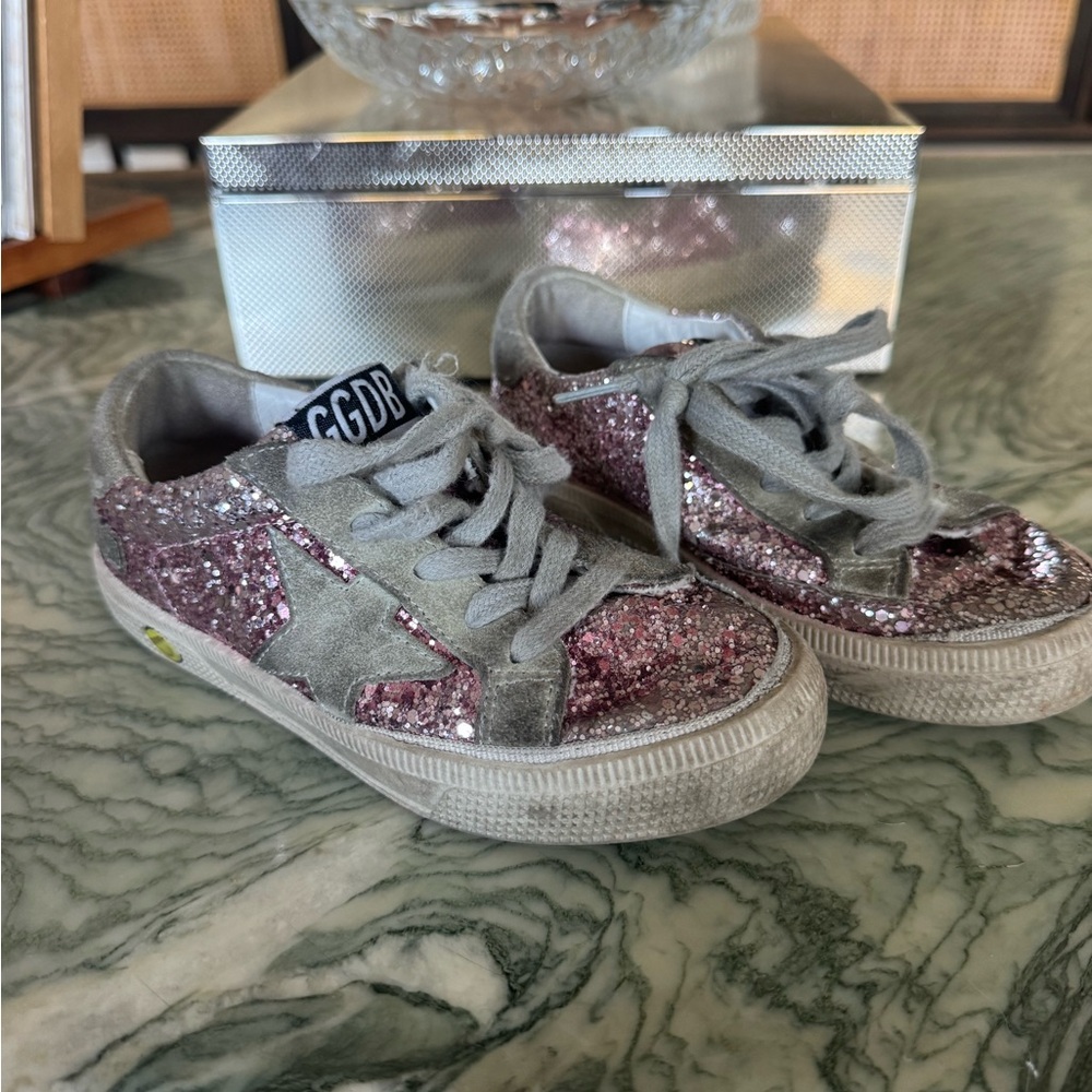 Golden Goose Kids Sneakers - Pink Glitter and Gray